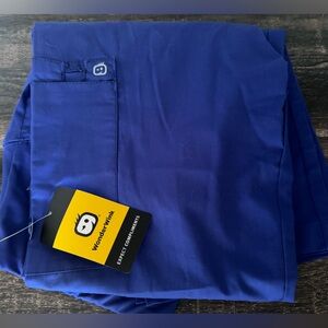 Blue maternity scrubs